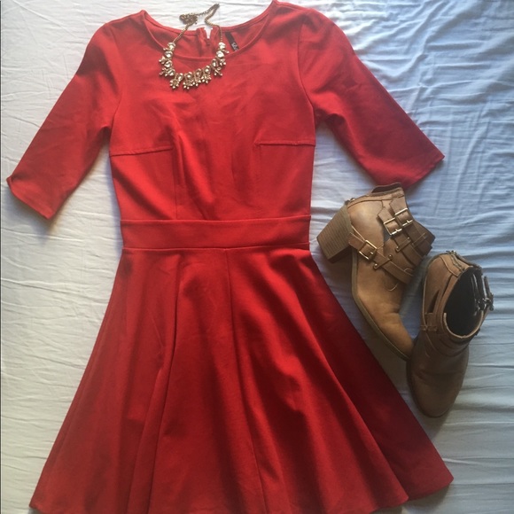 Lulus Dresses & Skirts - Lulu’s Red Skater Dress